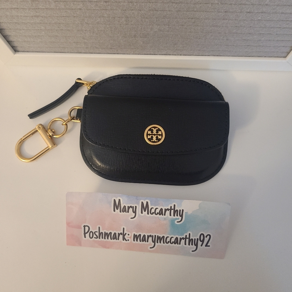 Tory Burch Robinson Card Case Key Ring